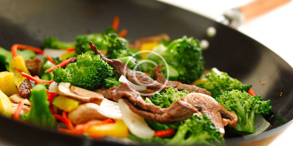 Baked Beef with Steamed Vegetables