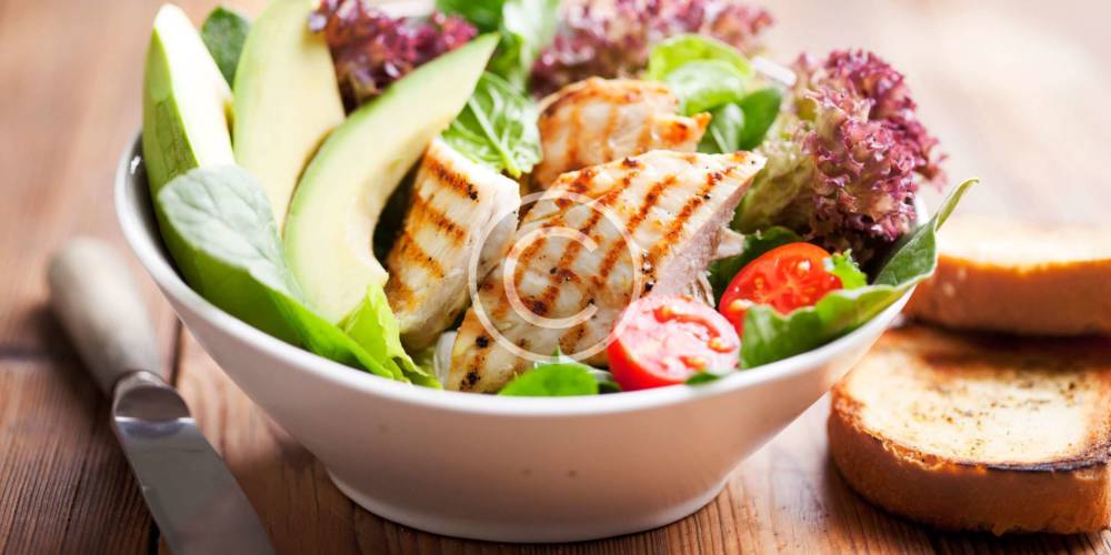 Chicken Salad with Tomatoes and Avocado